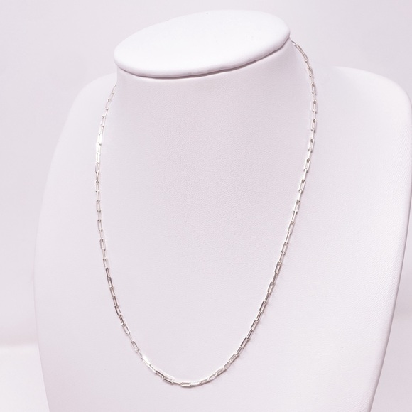 Sterling Silver Paperclip Necklace - Picture 4 of 8